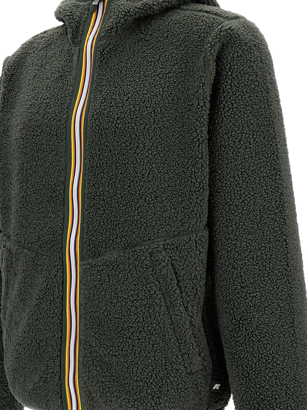 K-way Jack Sherpa Polar Double Jacket In Green