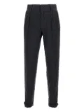 Incotex check-pattern trousers - Black