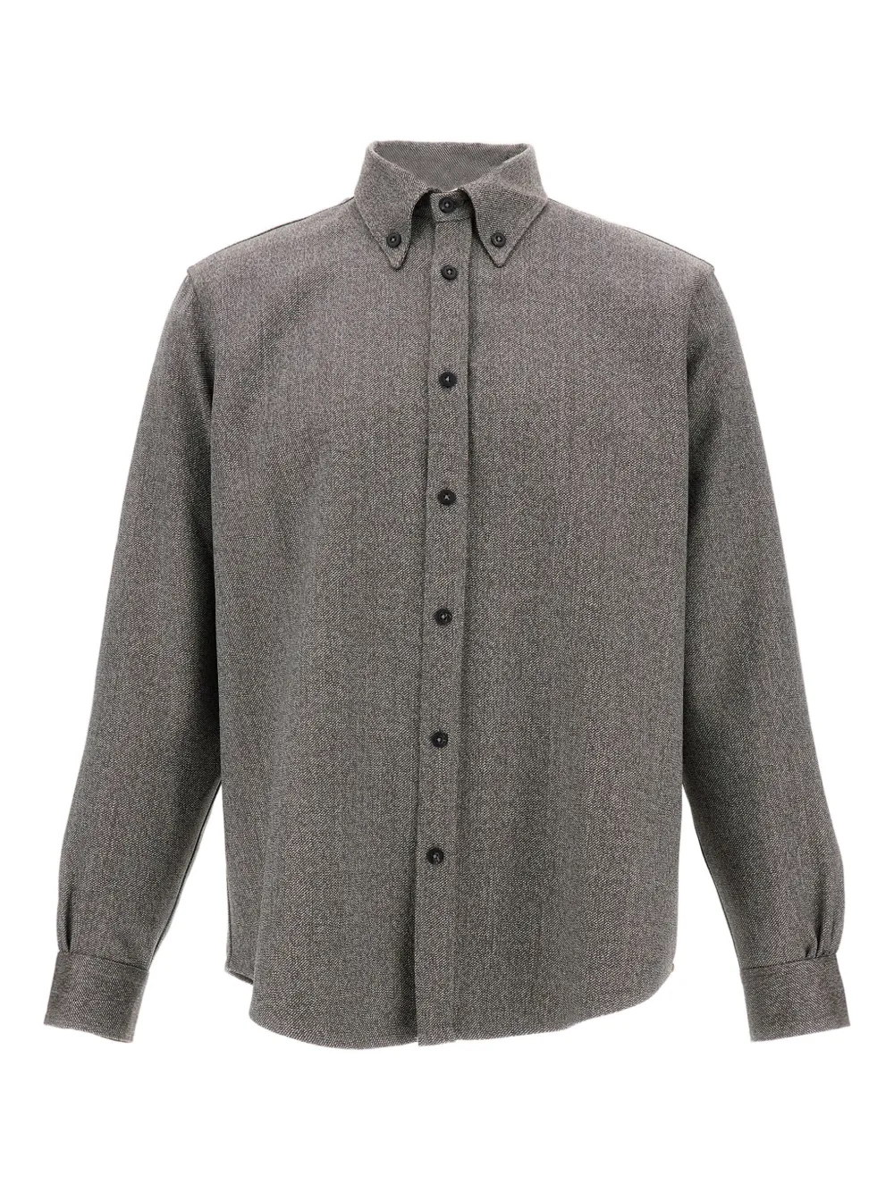 Cellar Door buttoned-cuffs cashmere shirt | Grey | Image 1