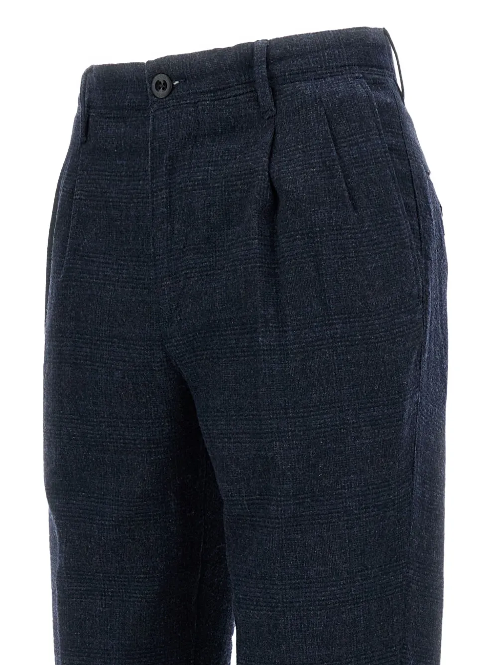 Incotex Tailored Wool Blend Trousers In Blue