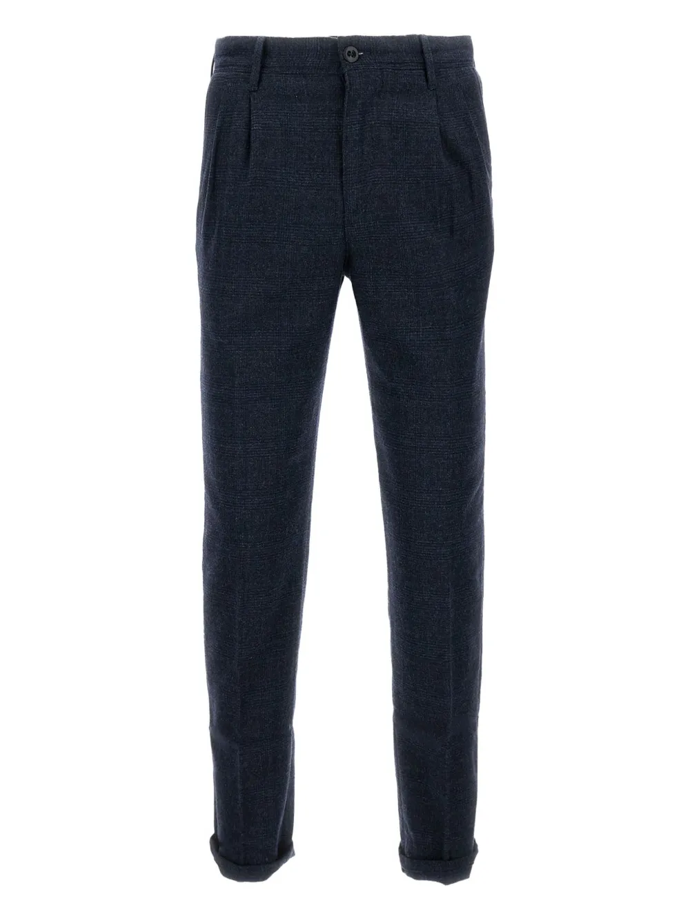 Incotex Tailored Wool Blend Trousers In Blue