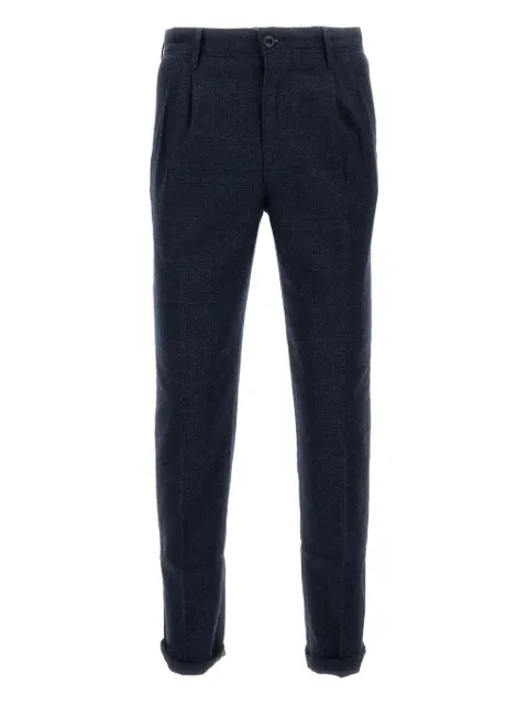 Incotex check-pattern trousers