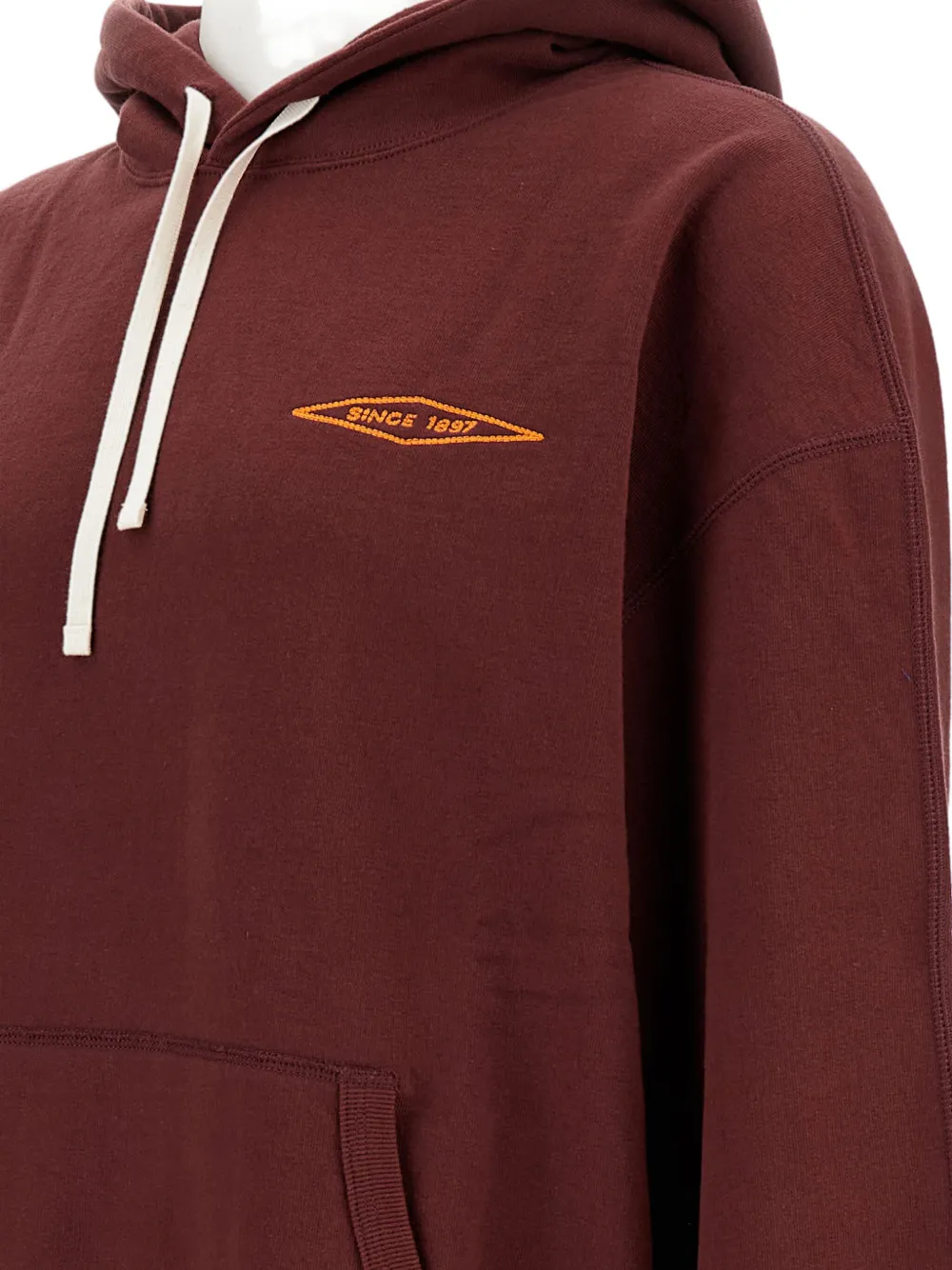 Junya Watanabe X Filson Embroidered Logo Hoodie In Burgundy