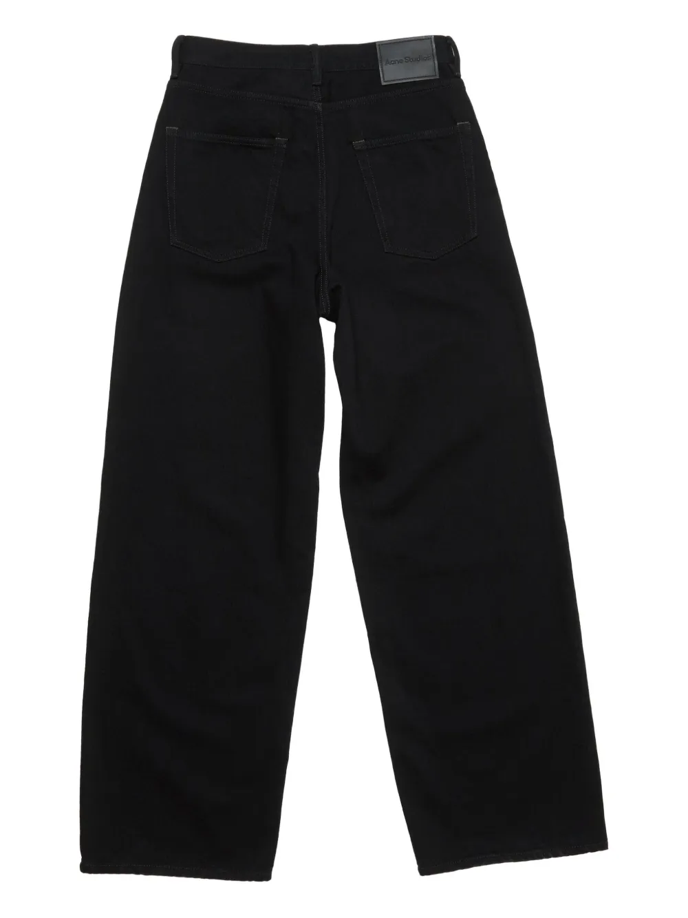 Acne Studios Jeans met logopatch Zwart