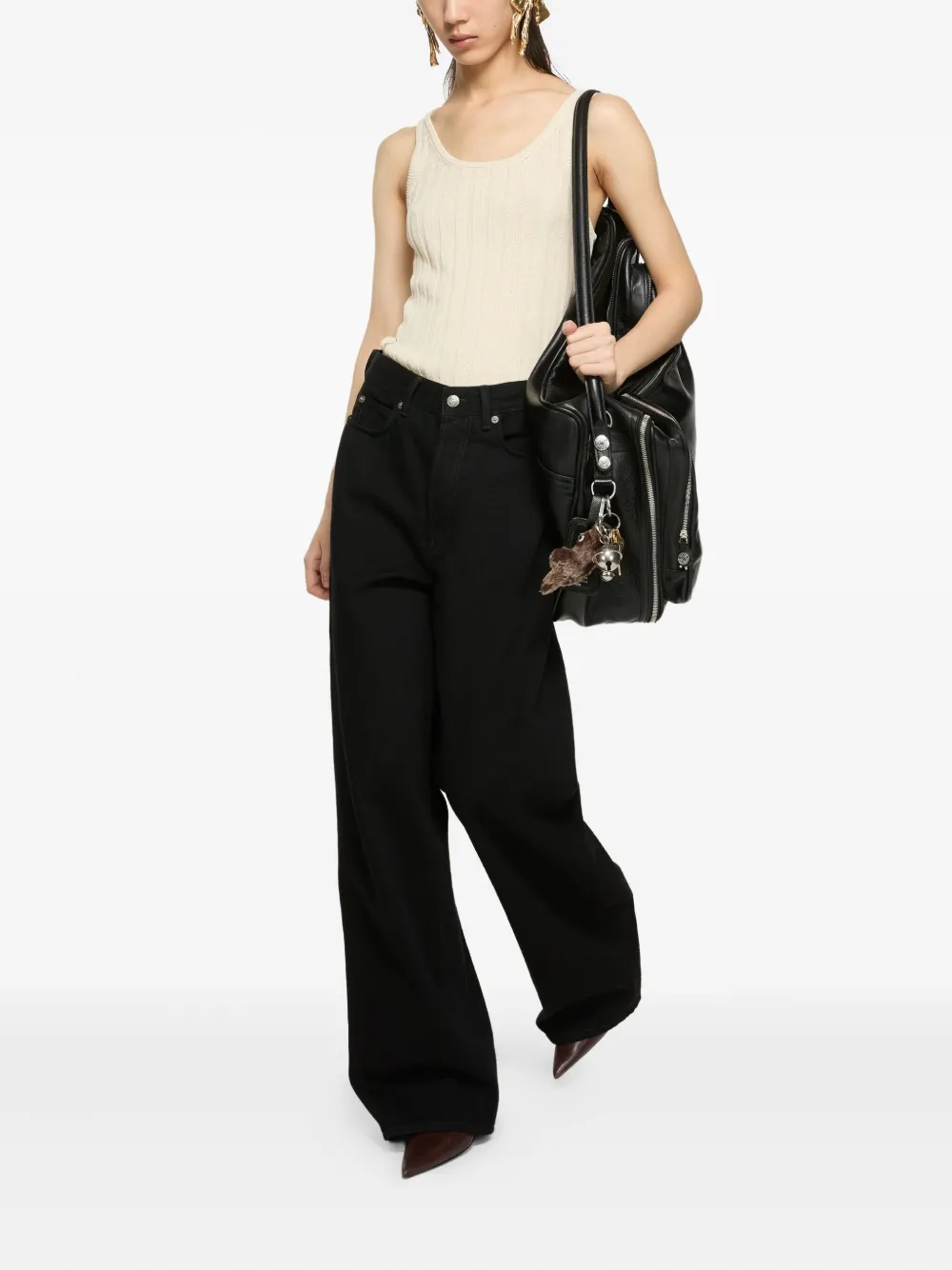  Acne Studios Logo-patch Jeans - Black 