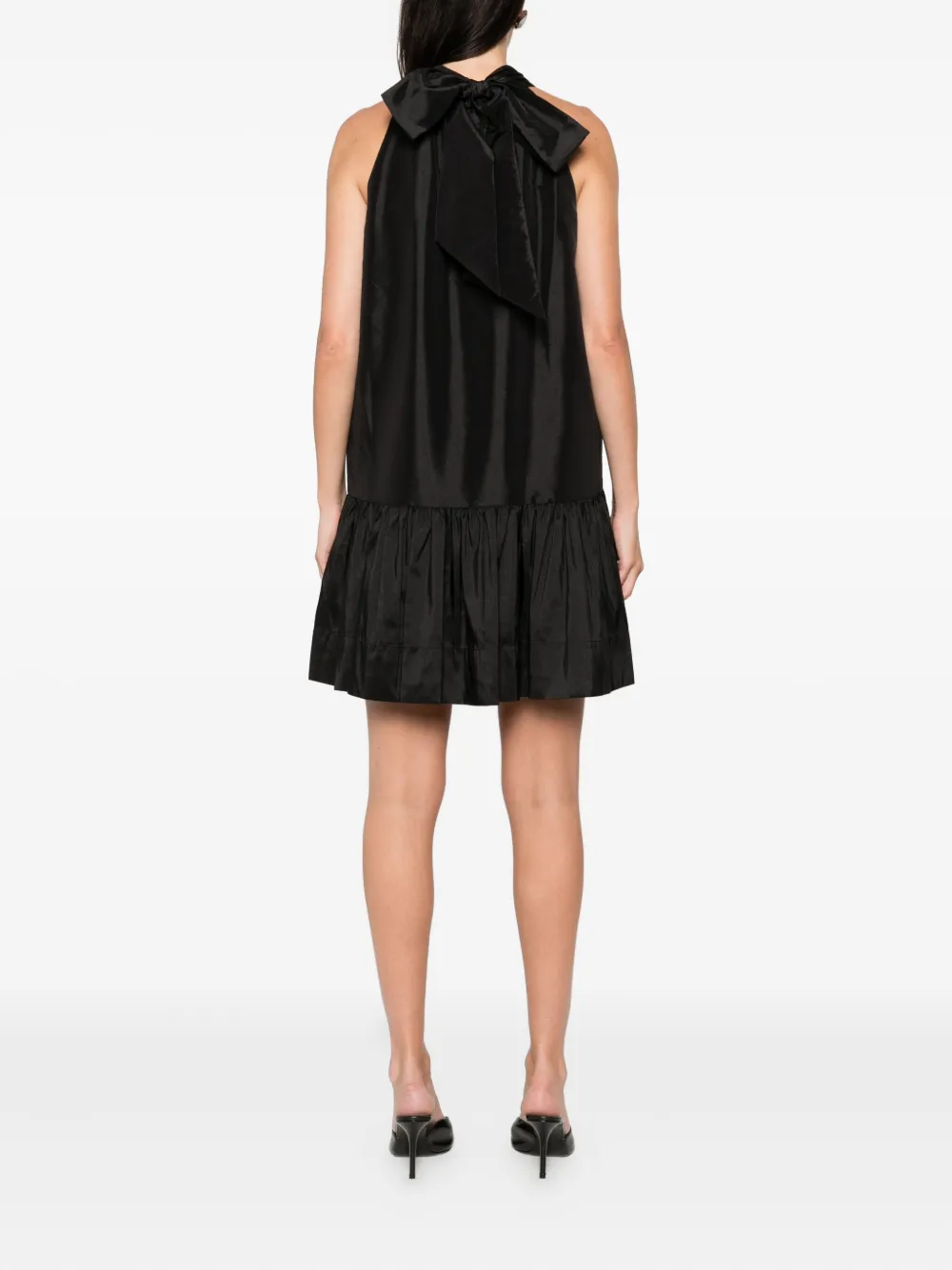 Simkhai Tie-fastening Mini Dress In Black