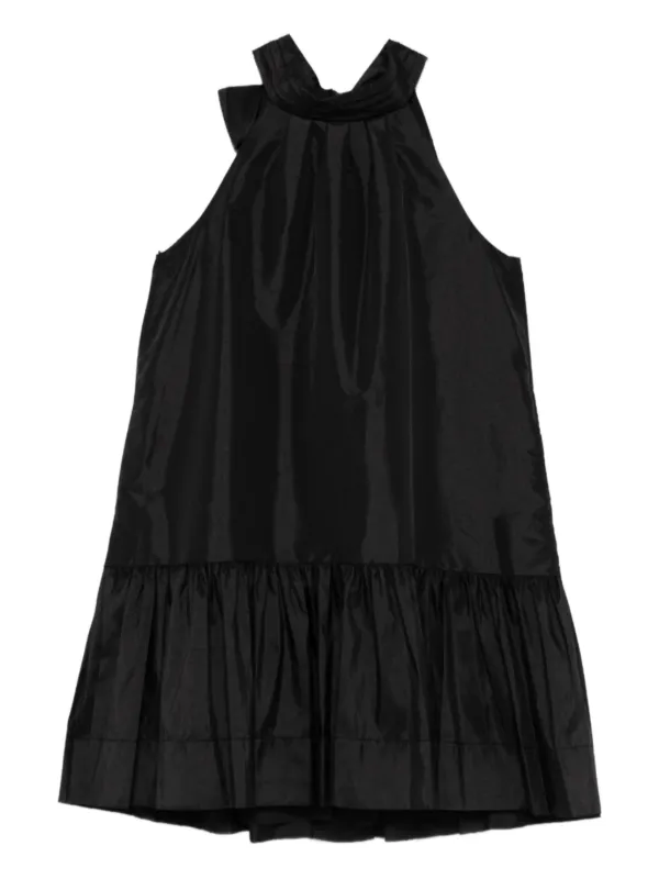 Simkhai Tie-fastening Mini Dress in Black