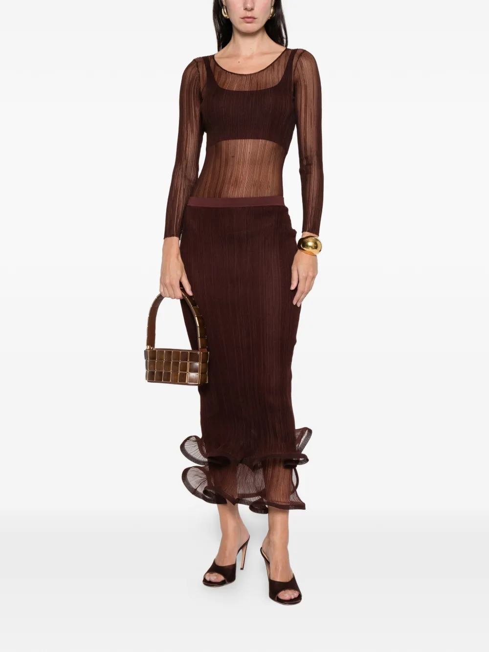 Simkhai ruffled midi skirt | Faldas ajustadas | Image 2