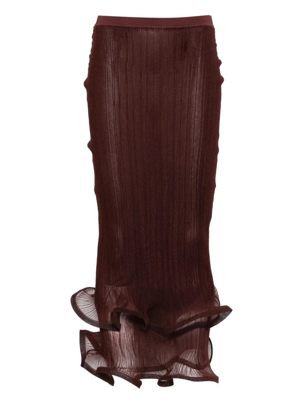 Simkhai ruffled midi skirt | marrón | Image 1