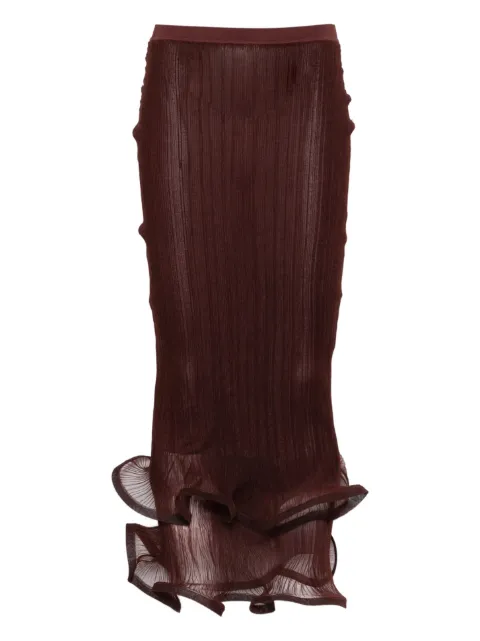 Simkhai ruffled midi skirt