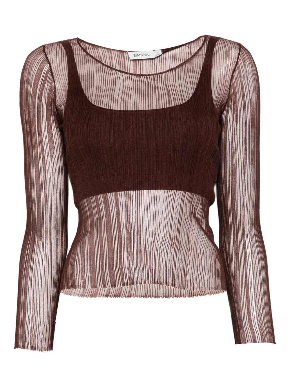 Simkhai long-sleeve top | Brown | Image 1