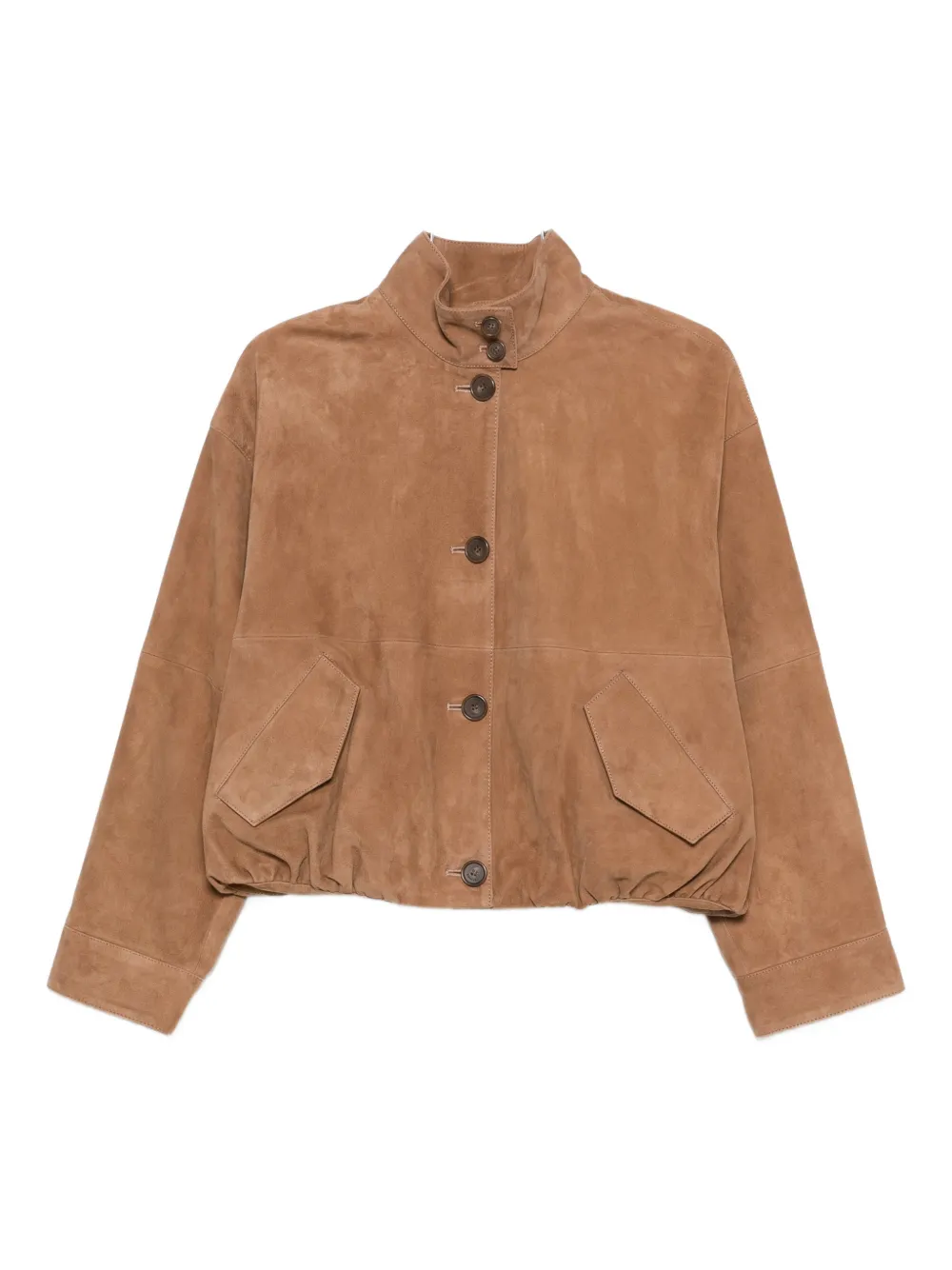 Simkhai button suede jacket - Marrone