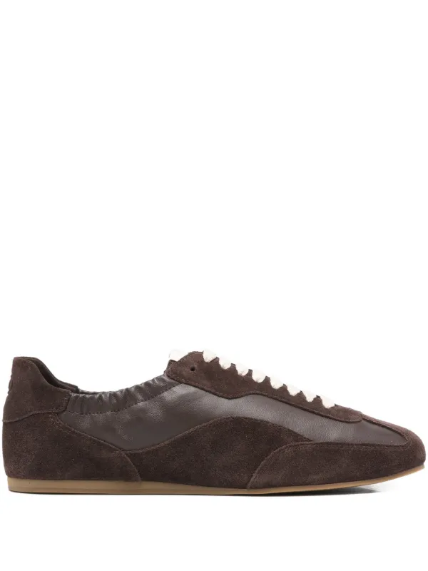 Simkhai Georgie Elasticized Sneakers in Brown