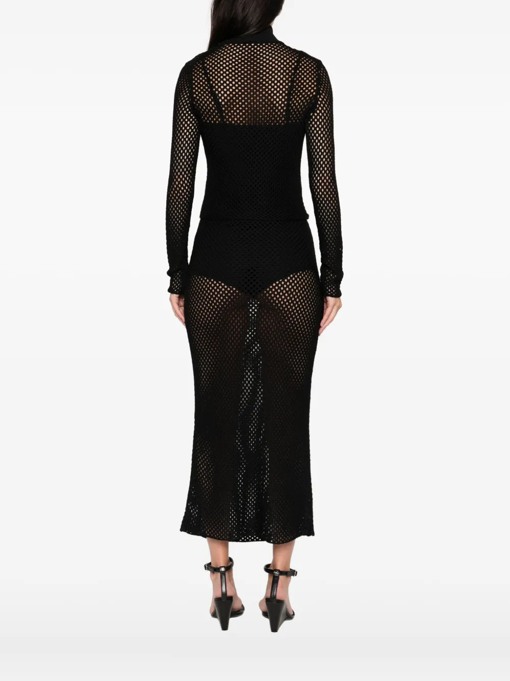 Simkhai Long-sleeve Sweater In Black