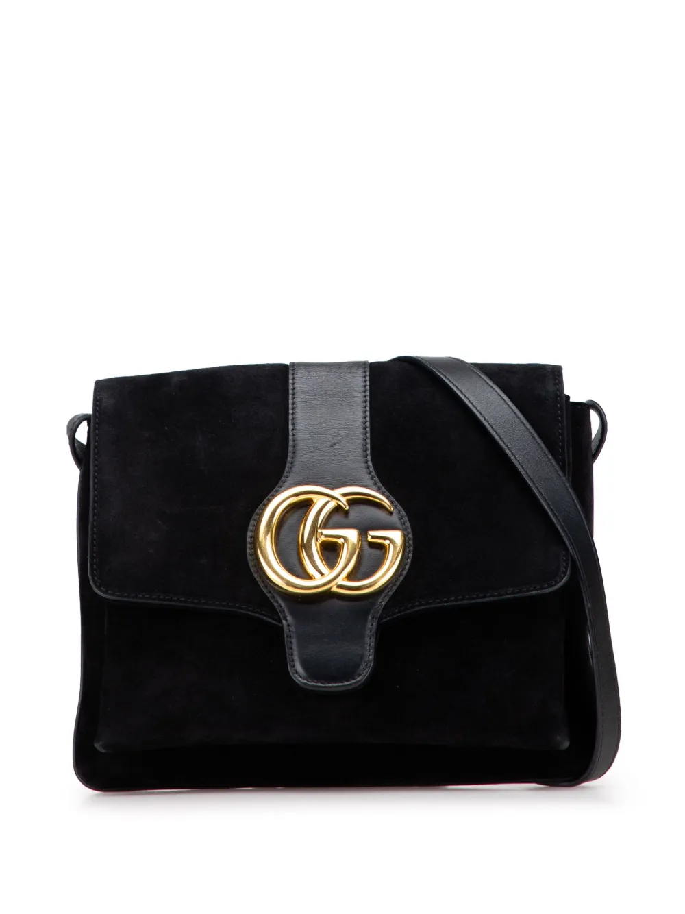 Gucci Pre-Owned 2000-2015 ミディアム スエード アリー ショルダーバッグ - ブラック Gucci Pre-Owned 2000-2015 ミディアム スエード アリー ショルダーバッグ - ブラック