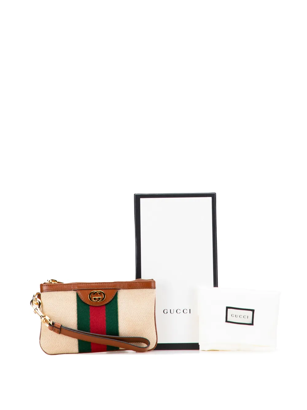 Gucci Pre-Owned 2016-2025 Canvas Ophidia Pouch | Brown | FARFETCH