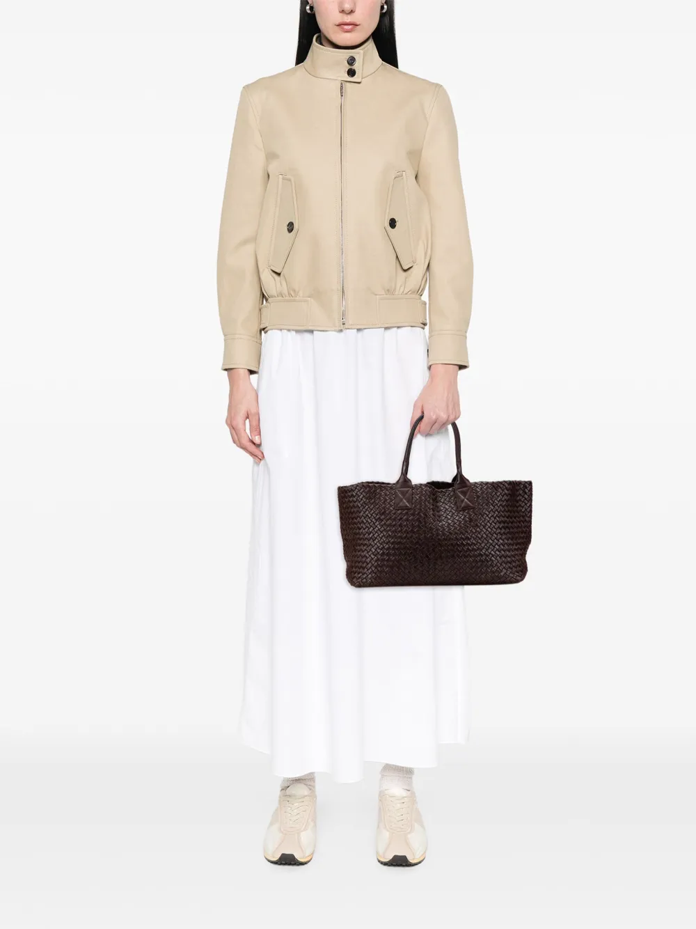 Bottega Veneta Pre-Owned 2000-2007 Medium Lambskin Intreccio Cabat tote bag | Pre-Owned | Image 2