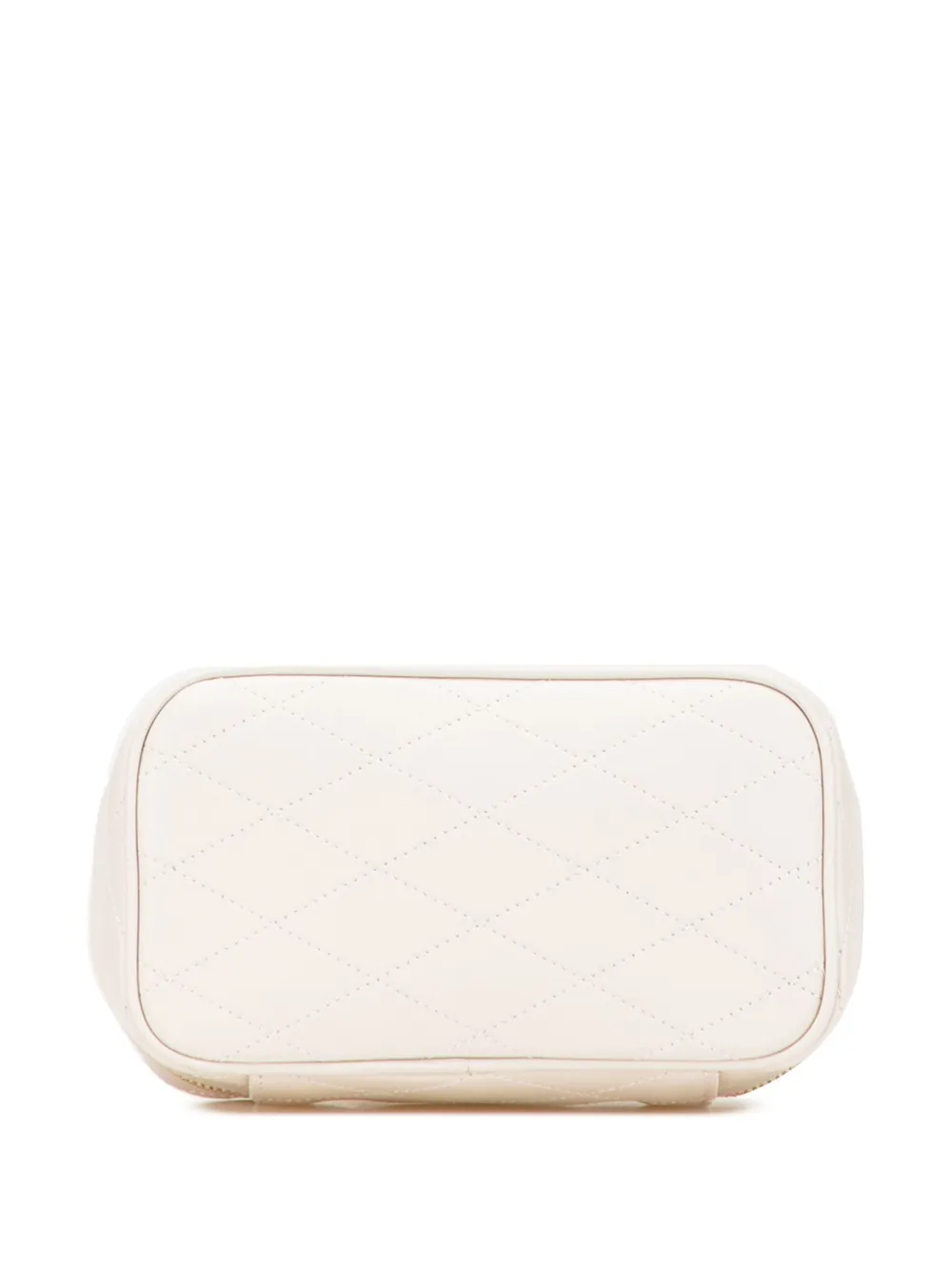2021 Quilted Lambskin East West Case Vanity Bag