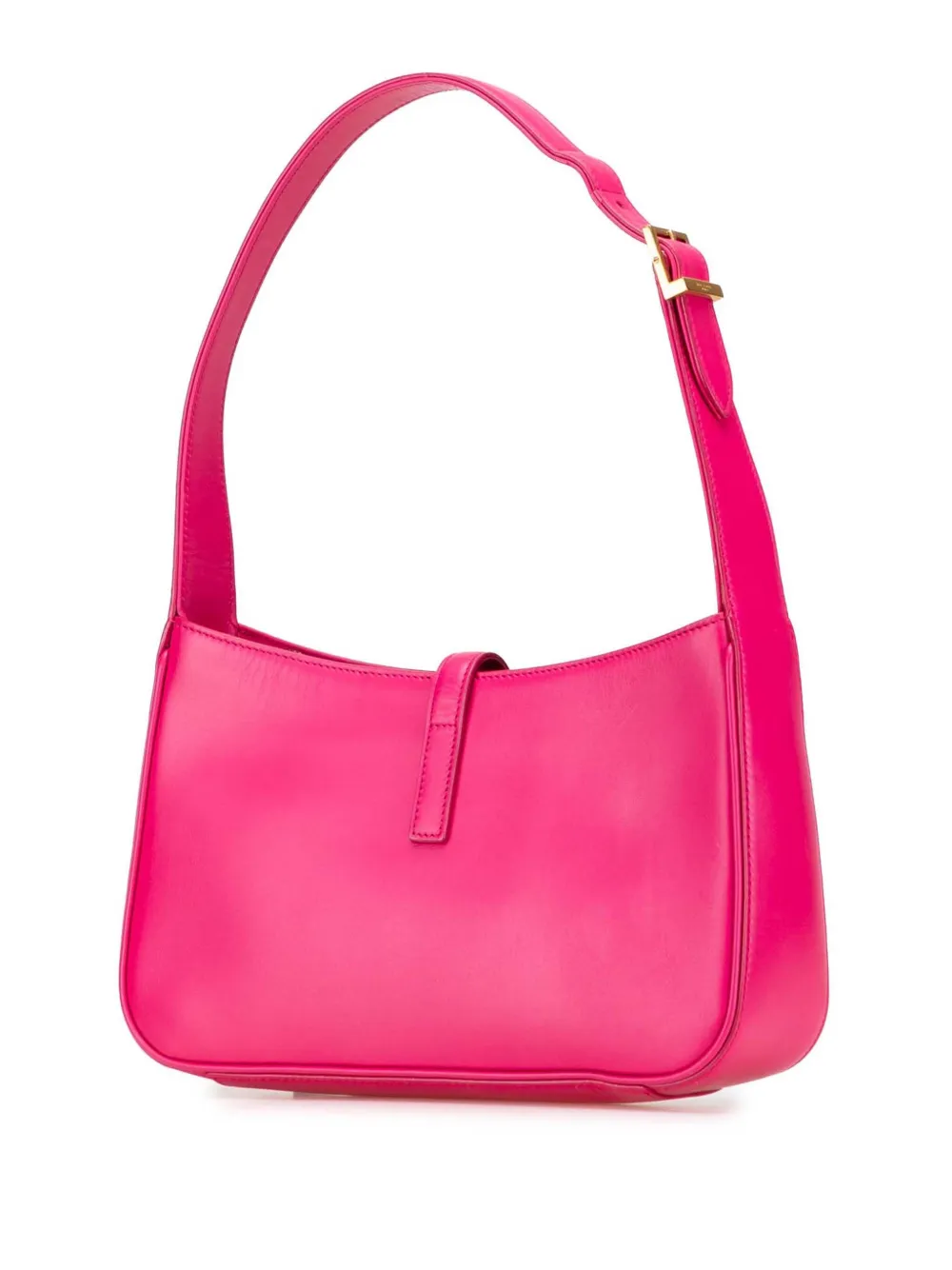 Pre-owned Saint Laurent 2021 Smooth Leather Le 5 A 7 Shoulder Bag In Pink