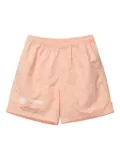 Undefeated logo-print tie-dye shorts - Orange