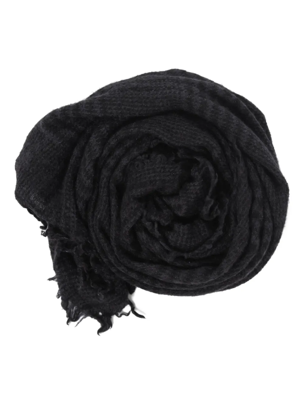 Faliero Sarti Principe frayed scarf - Zwart
