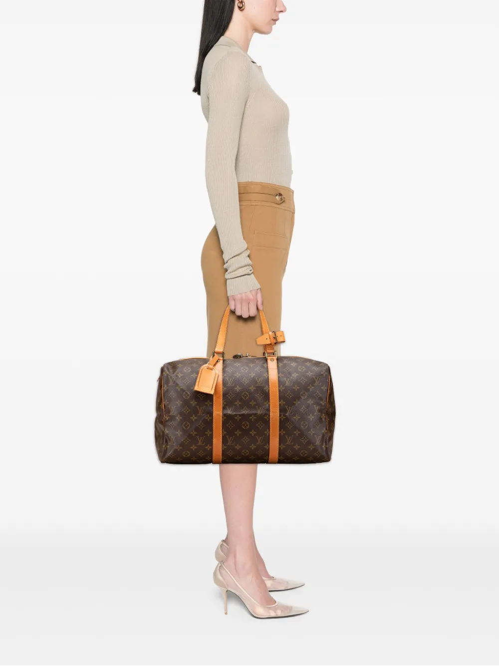 Louis Vuitton Pre-Owned 1980-1990 Monogram Sac Souple 45 travel bag | Pre-Owned | Image 2
