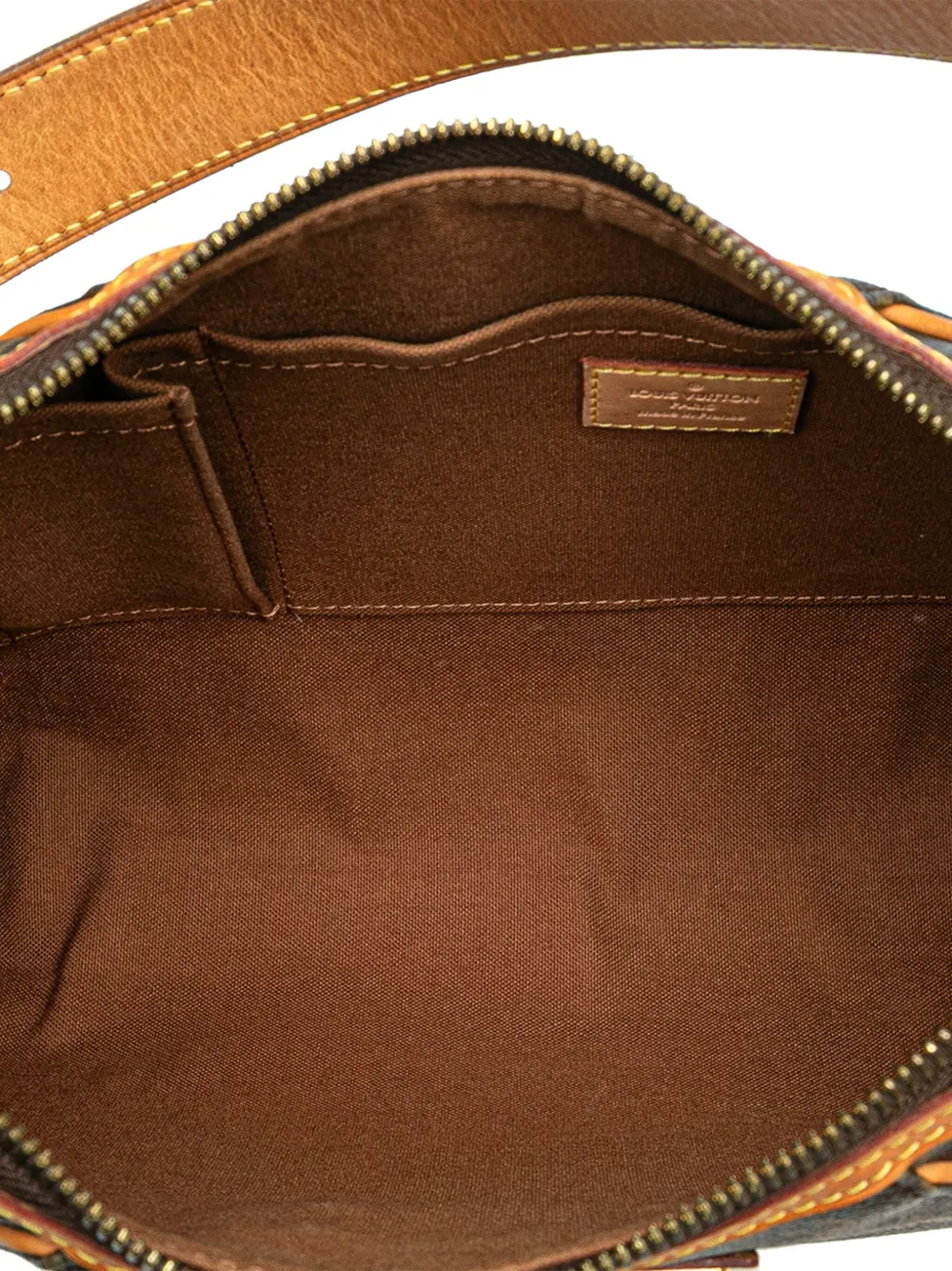 Pre-owned Louis Vuitton 2009 Monogram Thames Gm Shoulder Bag In Brown