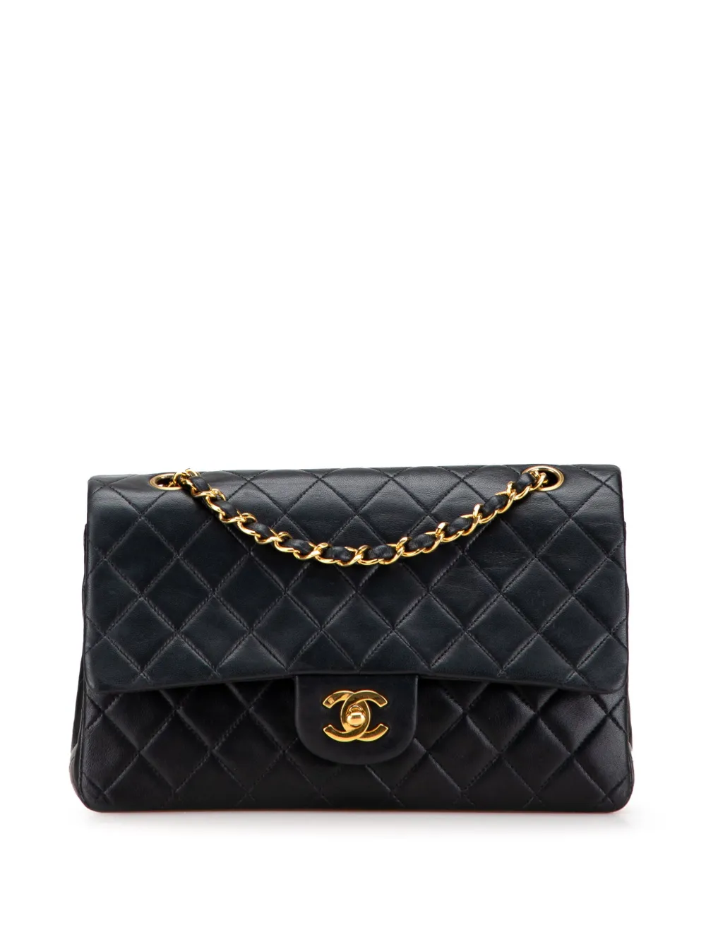 CHANEL Pre-Owned 1991-1994 Medium Classic Lambskin Double Flap shoulder bag | Black | Image 1
