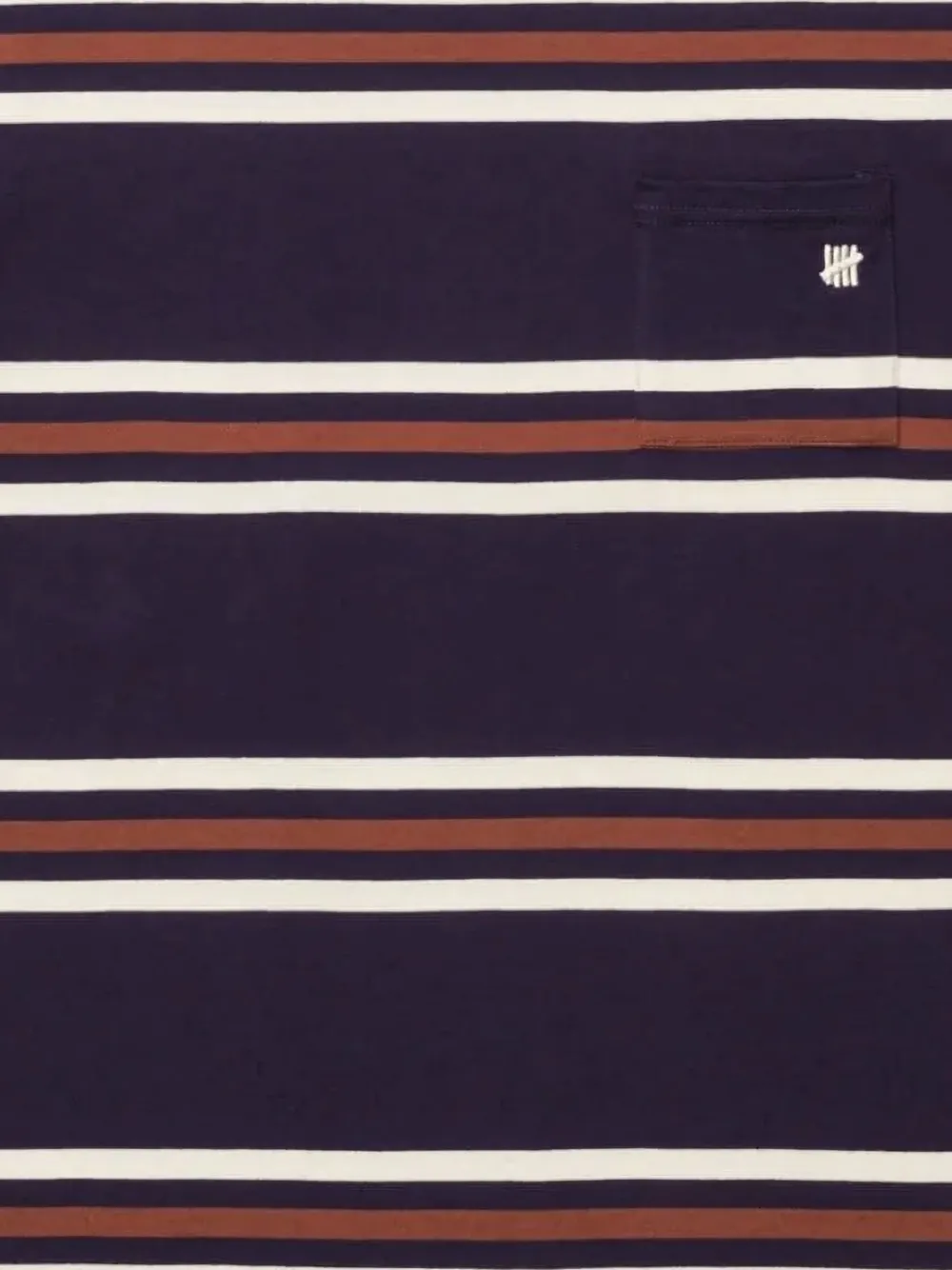 Undefeated Stadium striped Blue T-shirt - Blauw