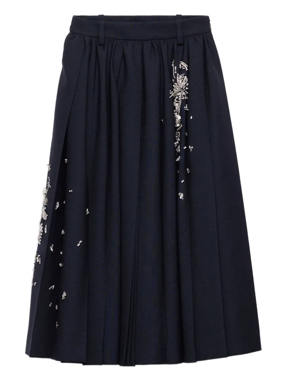 Prada pleated embellished skirt | Blue | Image 1