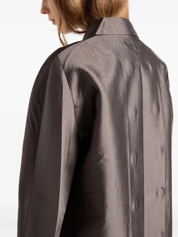 Prada ダブルコート | グレー | FARFETCH JP