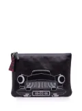 CHANEL Pre-Owned 2016-2017 Medium Printed Lambskin Cuba La Habana O Case clutch bag - Black