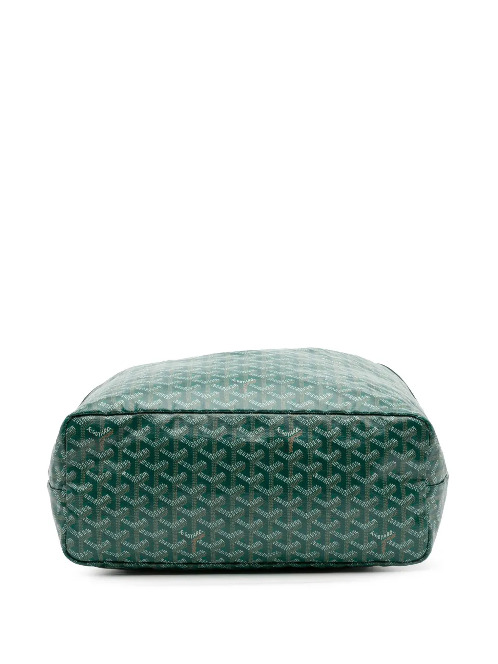 Pre-owned Goyard 2019 Ine Saint Louis Pm Tote Bag In Green