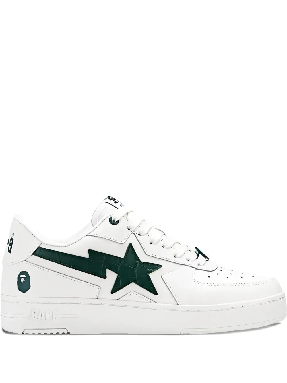 A BATHING APE Icon star-crocodile sneakers White