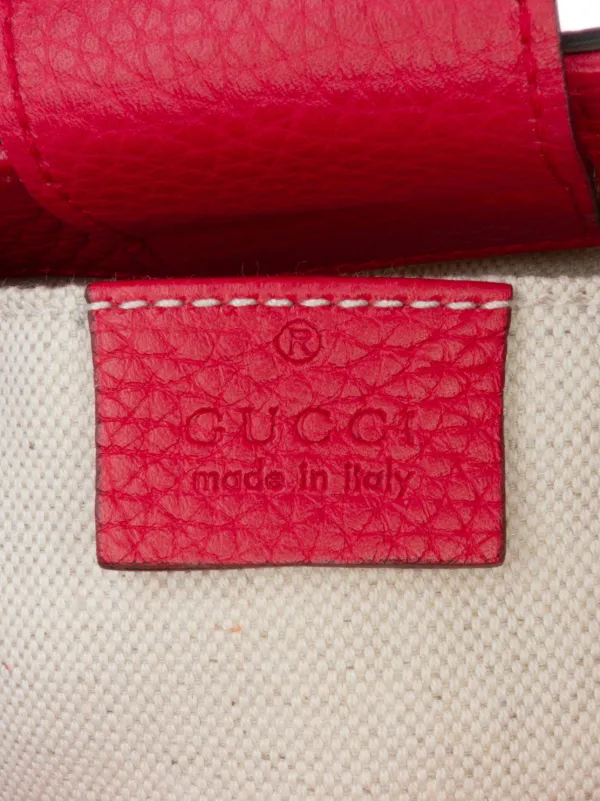 Gucci Pre-Owned 2016-2025 スモール バイカラー カーフスキン