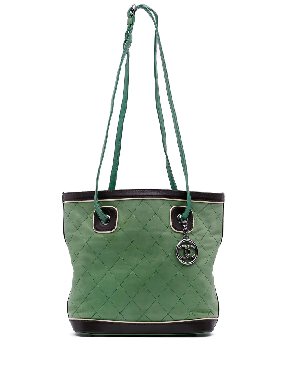 CHANEL Pre-Owned 2006-2008 CC Quilted Lambskin Country Club tote bag | Black | Image 1