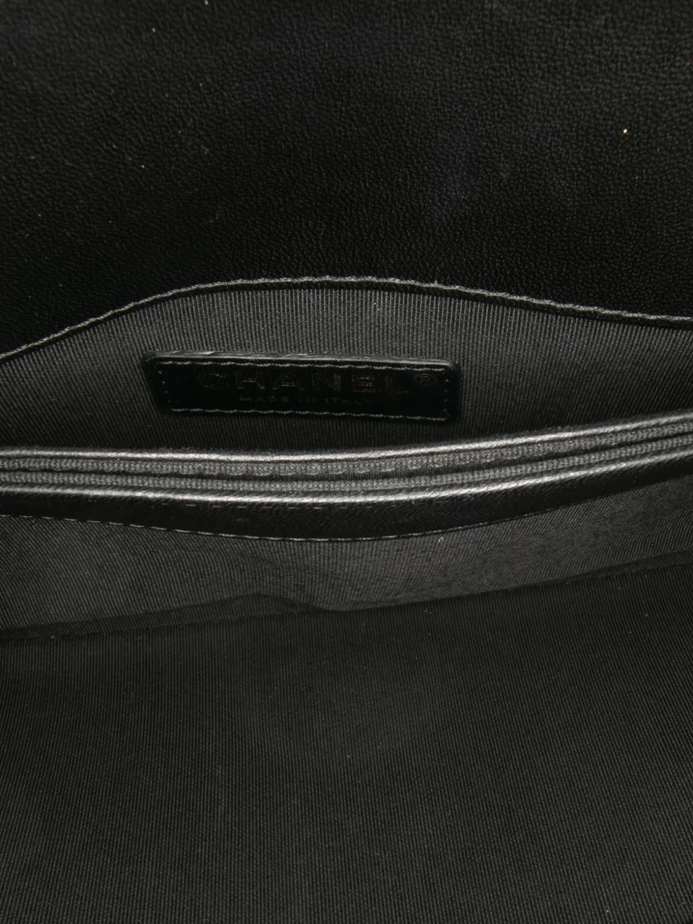 Pre-owned Chanel 2016-2017 Lambskin Cc Antico Flap Crossbody Bag In Black