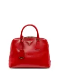 Prada Pre-Owned 2010-2025 Small Saffiano Vernice Promenade satchel - Red