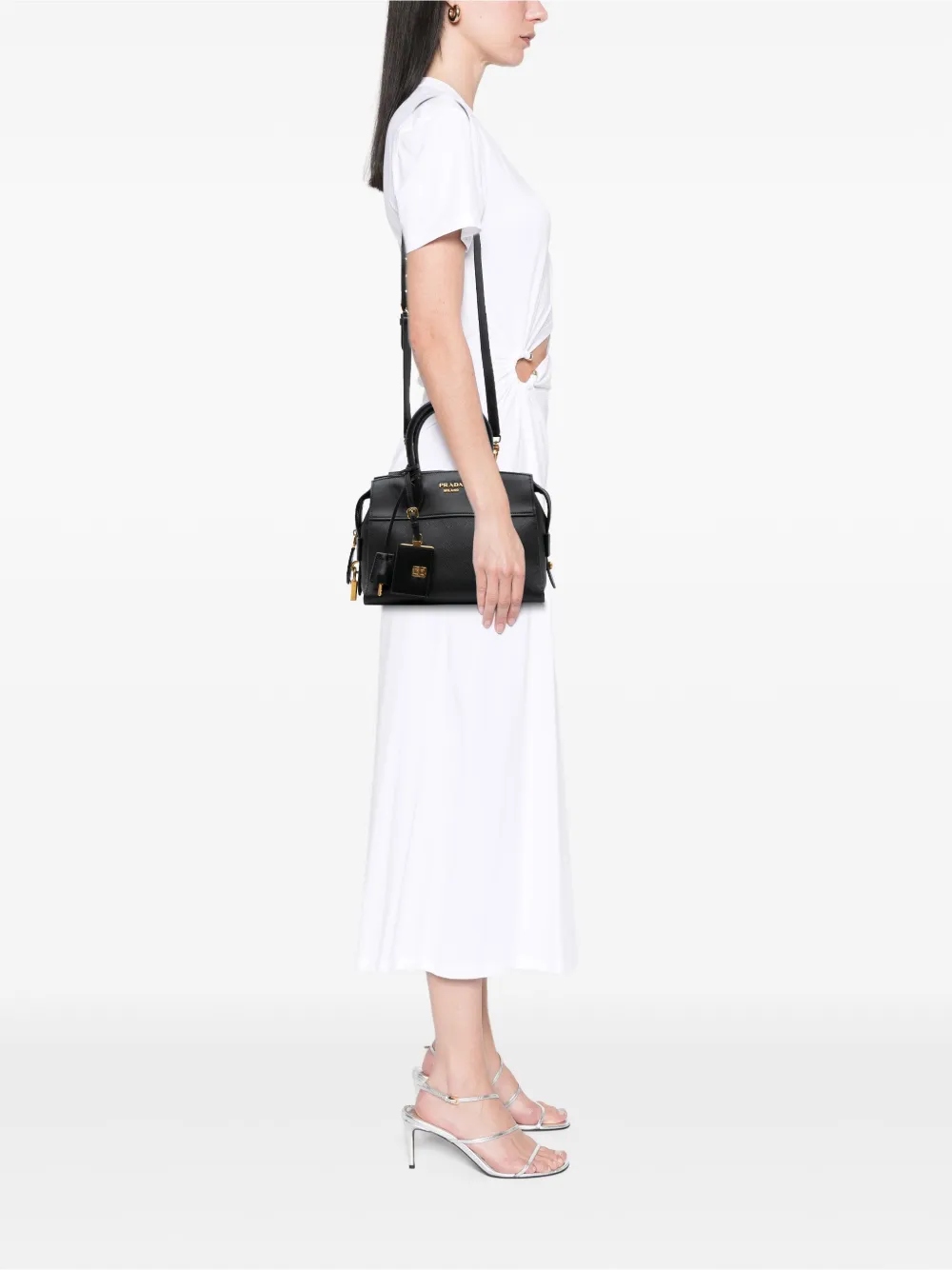 Prada Pre-Owned 2000-2025 Small Saffiano and City Calf Esplanade satchel | Pre-Owned | Image 2
