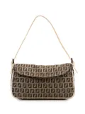 Fendi Pre-Owned 2010-2025 Zucchino Canvas Flap Pochette shoulder bag - Brown