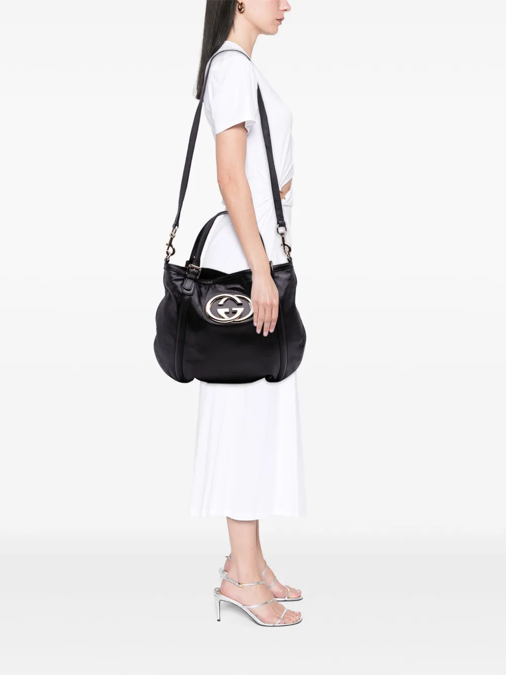 Gucci Pre-Owned 2000-2015 Medium Leather Britt satchel | Pre-Owned | Image 2