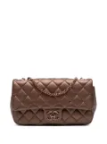 CHANEL Pre-Owned 2015-2016 Medium Iridescent Quilted Goatskin CC Eyelet Flap crossbody bag - Brown