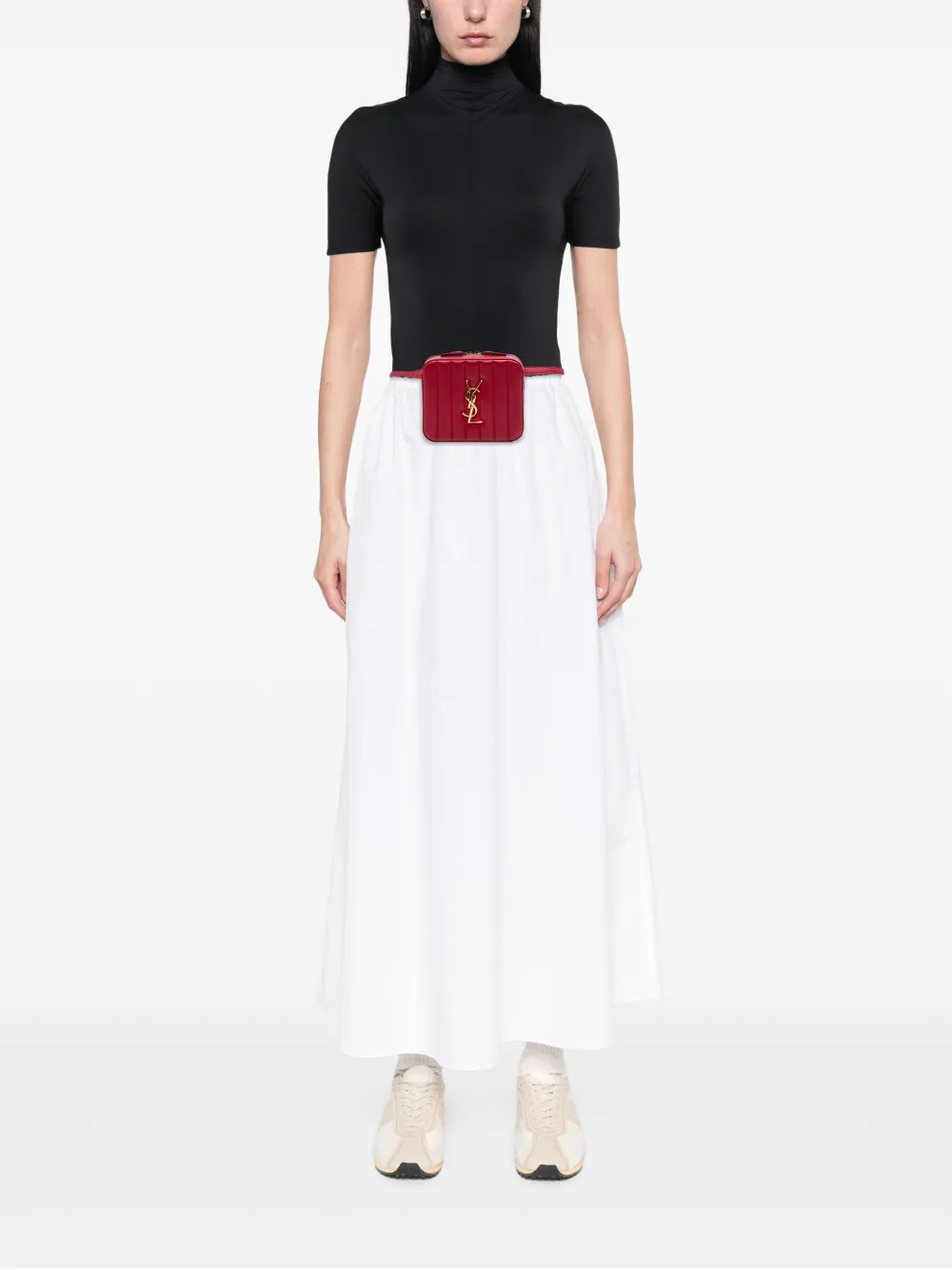 Saint Laurent Pre-Owned 2018 Lambskin Matelasse Monogram Vicky belt bag | Pre-Owned | Image 2