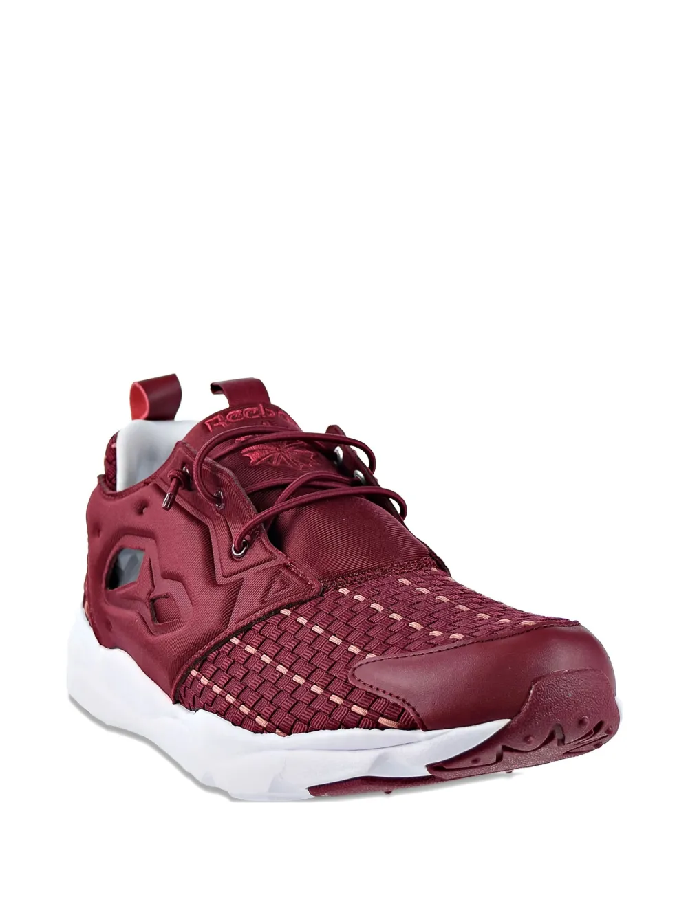 Reebok Furylite New Woven "collegiate Burg/white" Sneakers In Red