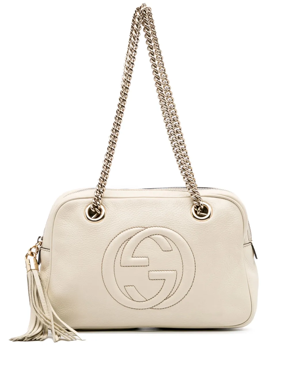Gucci Pre-Owned 2016-2025 Leather Soho Chain Zip shoulder bag | White | Image 1