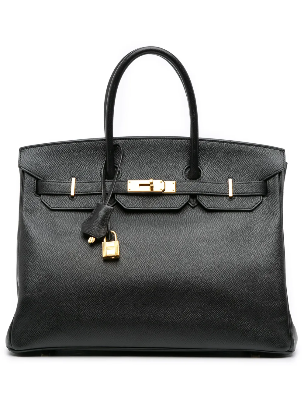 Hermès Pre-Owned 2014 Epsom Birkin Retourne 35 handbag | Black | Image 1