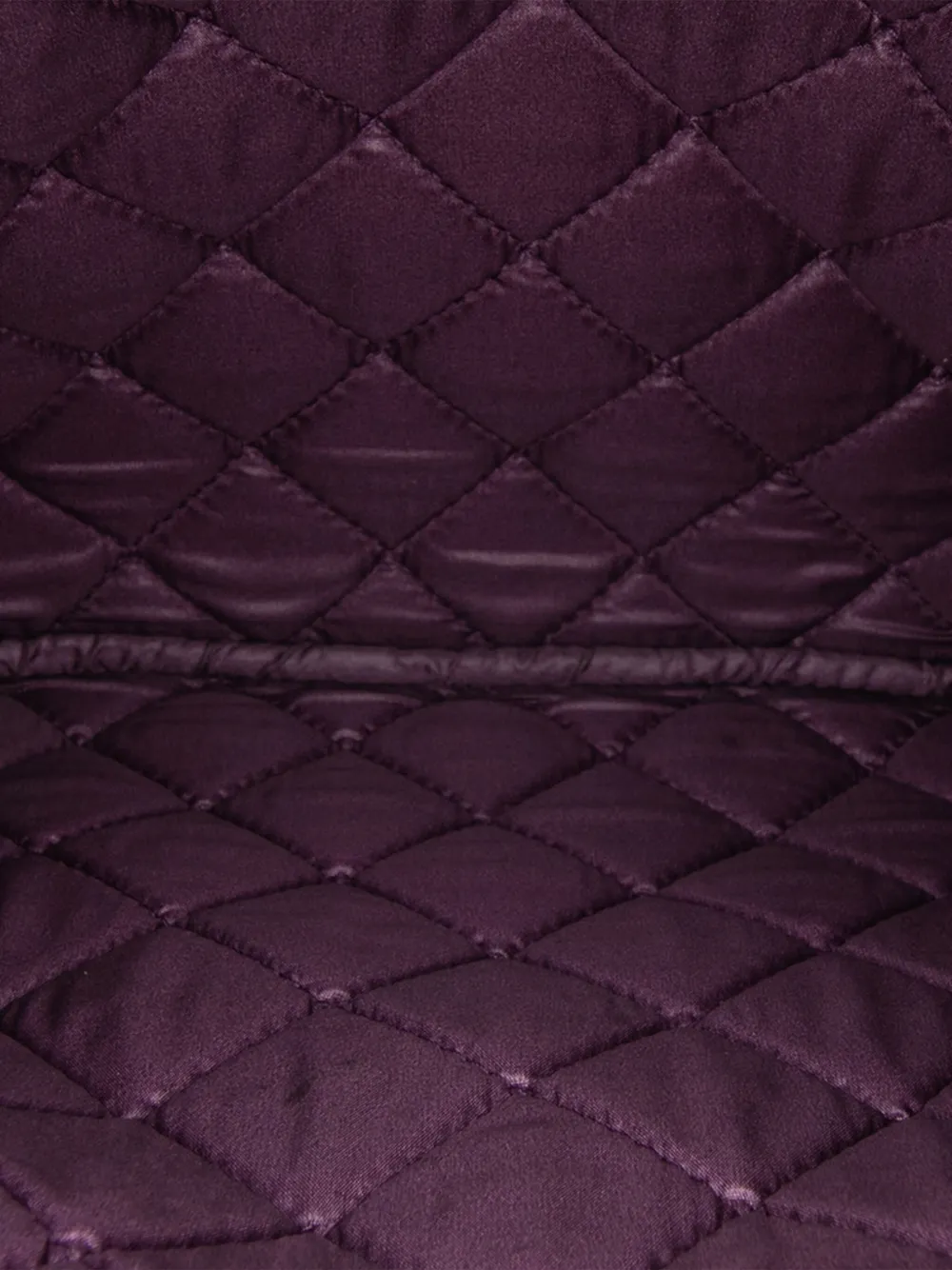 Pre-owned Chanel 2015-2016 Medium Quilted Lambskin Boy O Case Clutch Bag In Purple