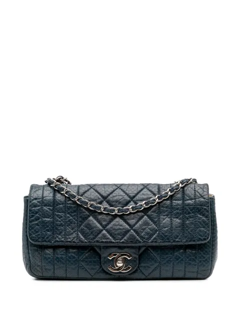 CHANEL Pre-Owned 2006-2008 CC Quilted Perforated Aged Calfskin Flap crossbody bag