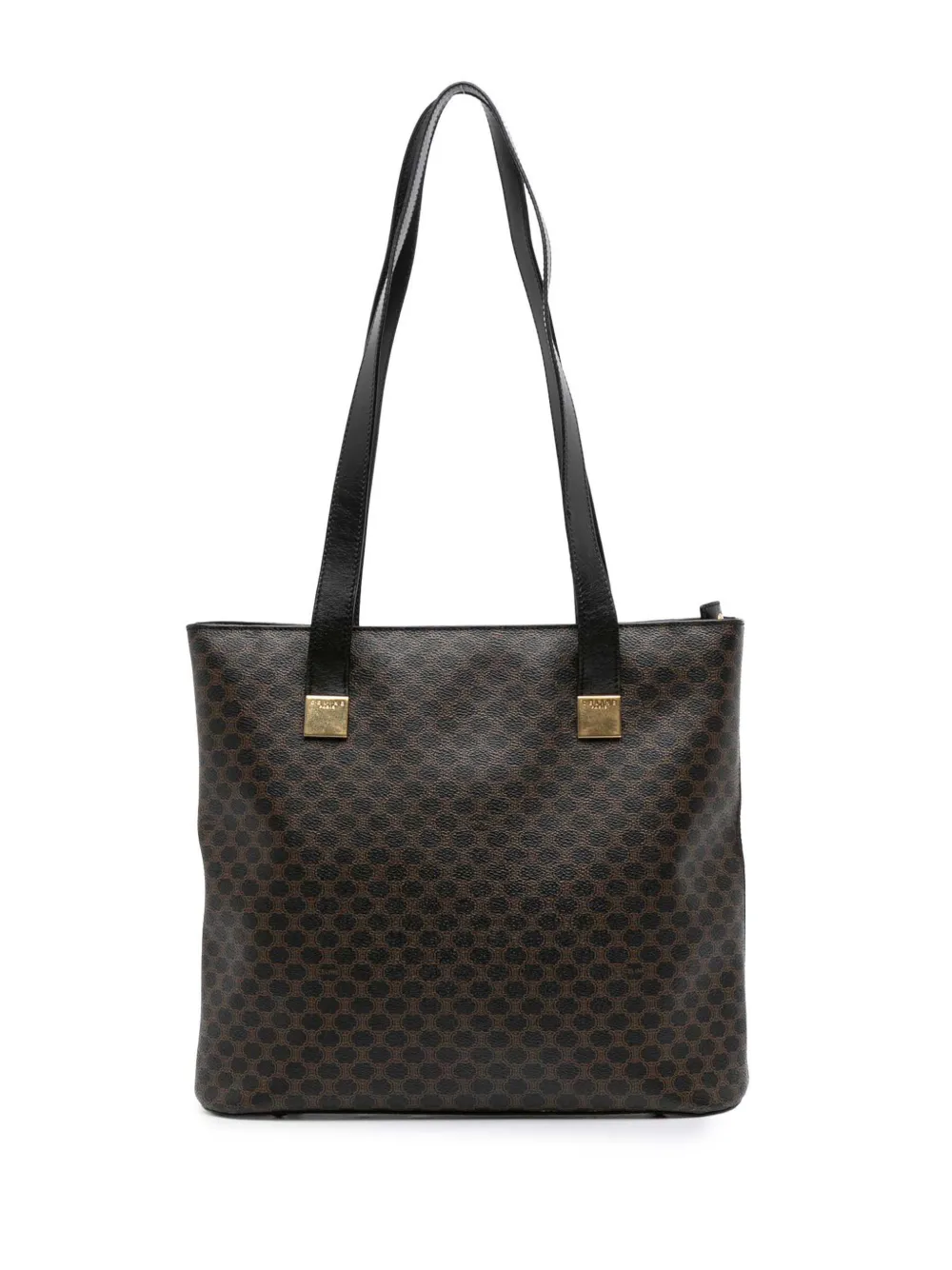 Celine Pre-Owned 1998 マカダム コーテッドキャンバス トートバッグ - ブラウン Celine Pre-Owned 1998 マカダム コーテッドキャンバス トートバッグ - ブラウン