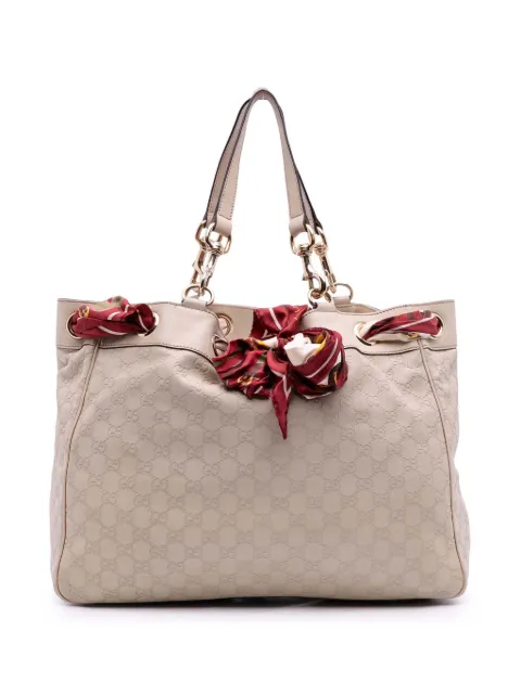 Gucci Pre-Owned 2016-2025 Large Guccissima Positano Scarf tote bag
